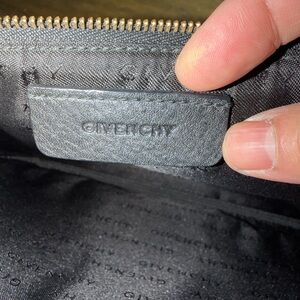 Black Men's Zip Pouch with Red Target Graphic